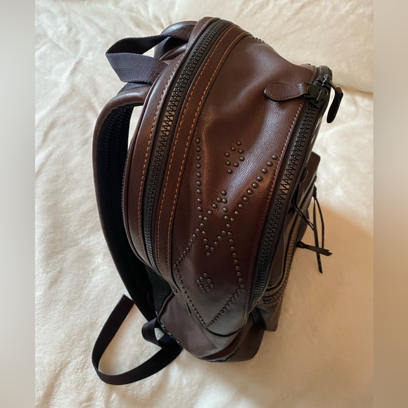 Coach brown leather backpack - Picture 2 of 2